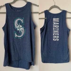 Seattle Mariners tank blue and silver